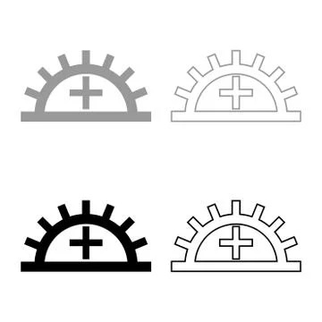 Satisfactory light fastness Designation on the wallpaper symbol icon outline  Stock Illustration