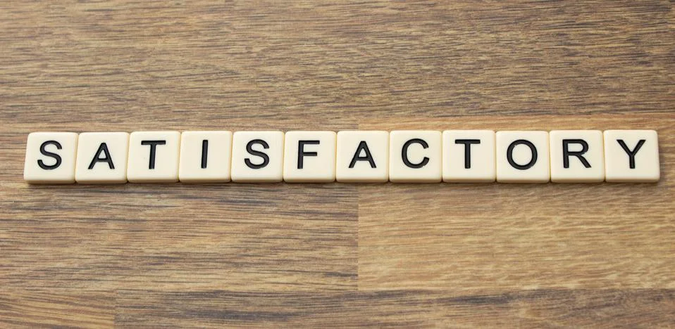 Satisfactory 스톡 사진