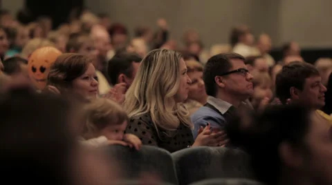 Satisfied audience applauding Stock-Footage 36807402
