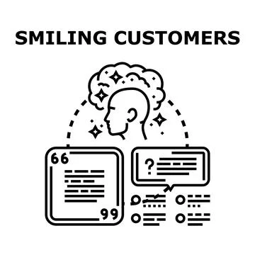 Satisfied customer feedback and experience concept Ilustración de archivo