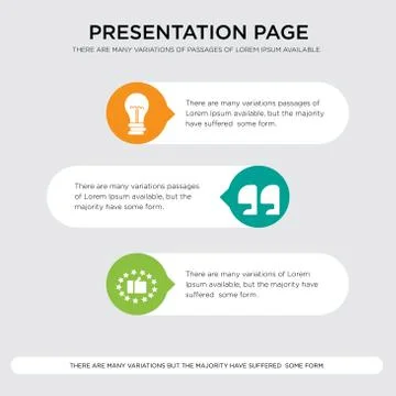 Satisfied customer, name, hypothesis presentation design template in orange,  Stock Illustration