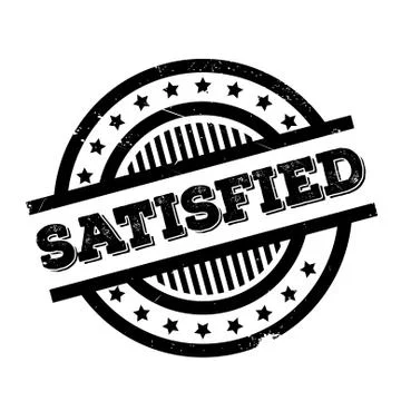 Satisfied rubber stamp Illustration