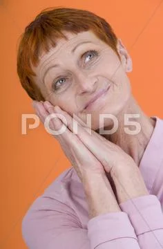 Satisfied woman, 50 + Stock Photos