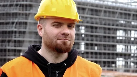 Satisfied worker smiling at the camera Stock Footage 71916345