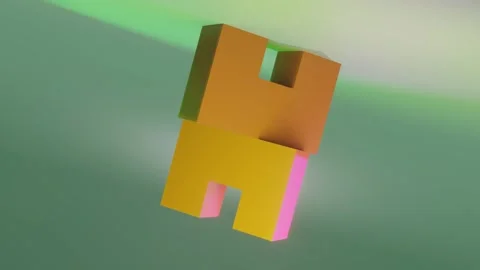 Satisfying Blocks Animation 動画素材 232918914