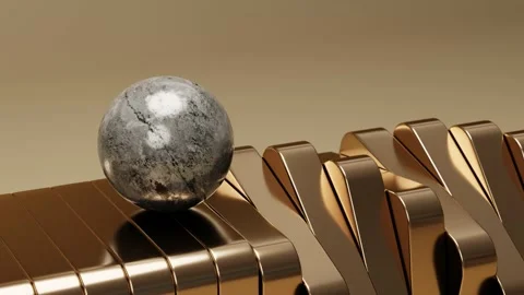 Satisfying Marble Ball Motion Smooth Seamless Looping Background Stock Footage 210104201