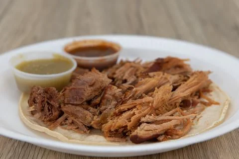 Satisfying taste of Mexican food. Stock Photos