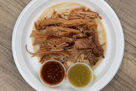 Satisfying taste of Mexican food. Stock Photos