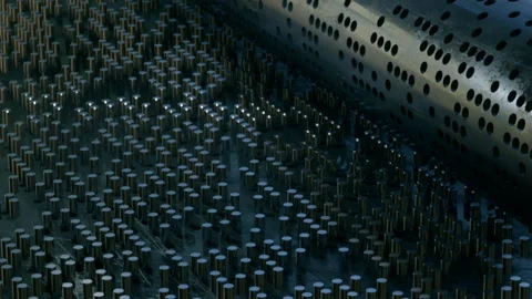 Satisfying Video with tiny metal rods Stock Footage 234131229