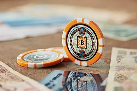 Satori Bitcoin Cryptocurrency Token Physical Coin Stock Photos
