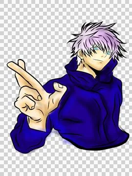 Satoru drawing art Stock Illustration