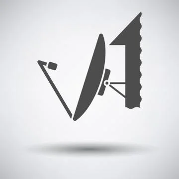 Sattelite antenna icon Stock Illustration