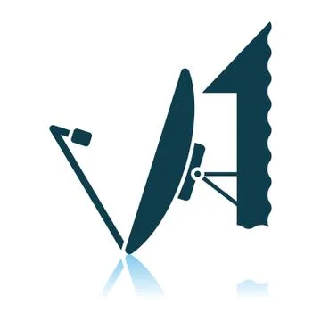 Sattelite Antenna Icon Stock Illustration