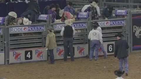Sattleback Event at a Rodeo Video stock 48242578
