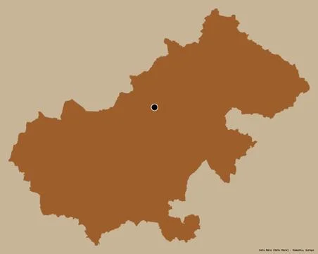 Satu Mare, county of Romania, on solid. Pattern Stock Illustration