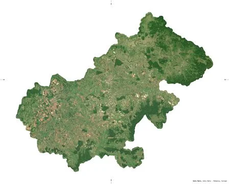 Satu Mare, Romania. Sentinel-2 satellite imagery Stock Illustration