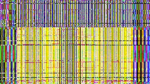 Saturated data error neon sci-fi iridescent background. Video stock 111637169