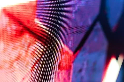 Saturated LED smd screen Stock Photos
