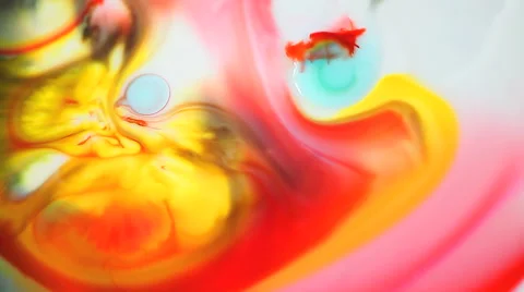 Saturated moving paints Stock Footage 61495916