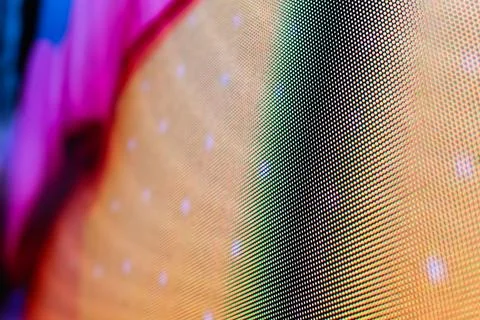 Saturated picture at the LED screen Stock Photos