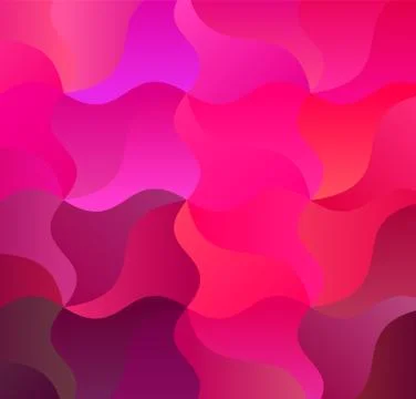 Saturated Pink Trendy Waves Backdrop for Banner Stock Illustration