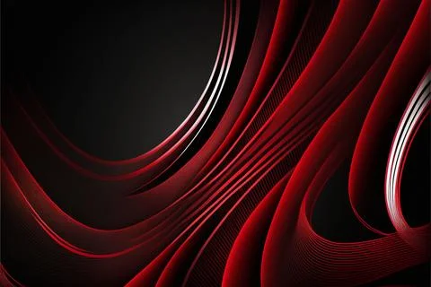 Saturated red background with smooth wave Stock Illustration