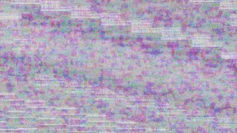 Saturated VHS static noise overlay with retro analog grain flutter and Video stock 334823389