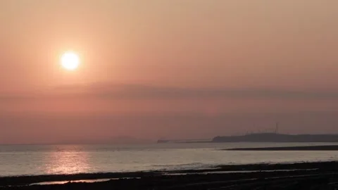 Saturday 16 August 2025, Looking towards Hinkley Point C, Somerset, England, UK Stock Footage 317462002