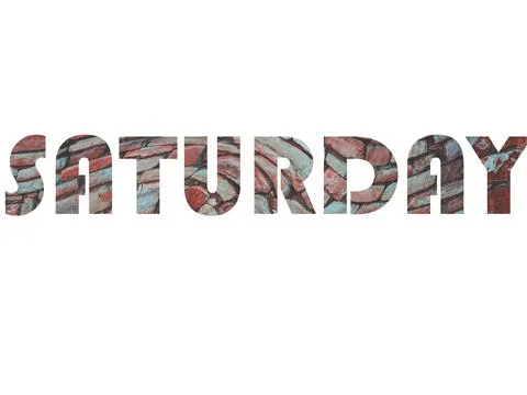 SATURDAY Stock Illustration