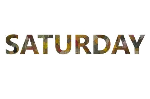 SATURDAY Stock Illustration