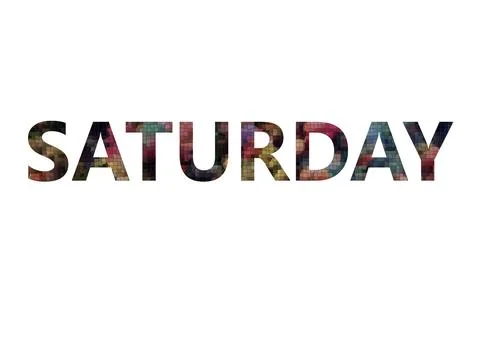 SATURDAY Stock Illustration
