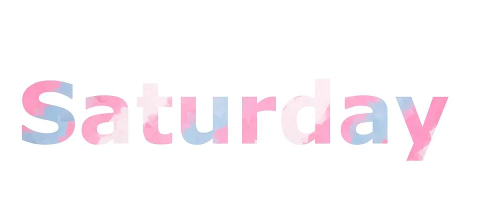 Saturday Stock Illustration