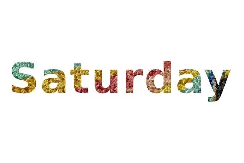Saturday Stock Illustration