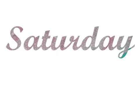 Saturday Stock Illustration