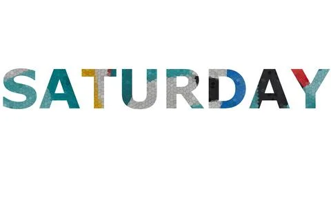 SATURDAY Stock Illustration