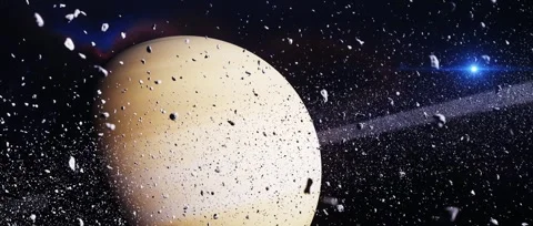 Saturn Celestial Glow Stock Footage 321471500