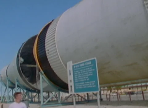 Saturn Five Rocket at Cape Video stock 235724271