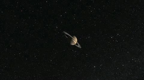 Saturn Flyby Video stock 21798296