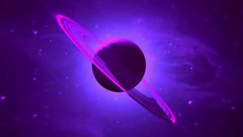Saturn futuristic Loop Stock-Footage 206158142