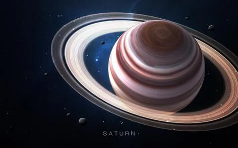 Saturn - High resolution Foto stock