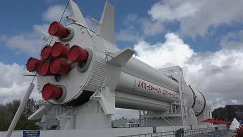 Saturn IB Rocket Apollo Program Stock Footage 86692918