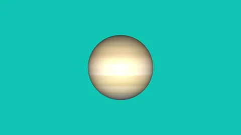 Saturn icon animated video Stock Footage 294403611