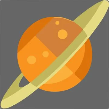 Saturn icon isolated on background Stock Illustration