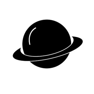 Saturn icon on a white background. Vector illustration Stock Illustration