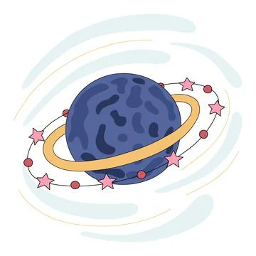 Saturn Illustrazione stock