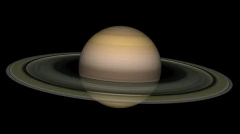 Saturn loop Stock Footage 10718737