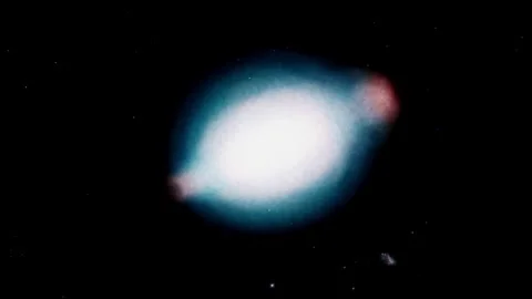 Saturn Nebula (NGC 7009) - Glowing Green Cosmic Handles 4K 60fps Vídeos de archivo 340201748