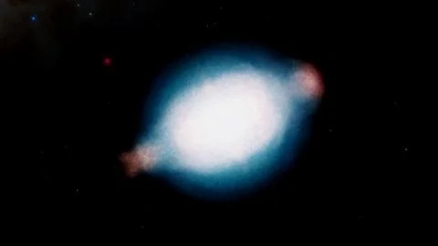 Saturn Nebula NGC 7009 Planetary Nebula 8K 3D Render Stock Illustration