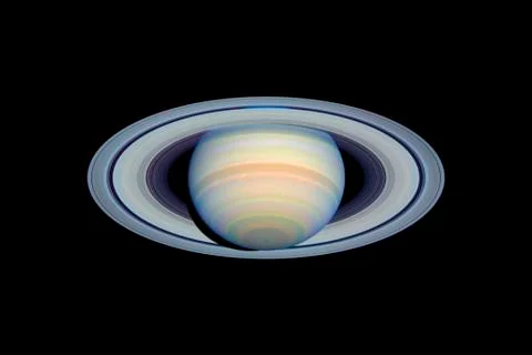 Saturn, optical hst image Stock Photos
