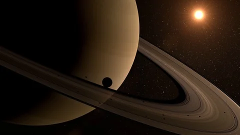 Saturn planet Stock Footage 103190276